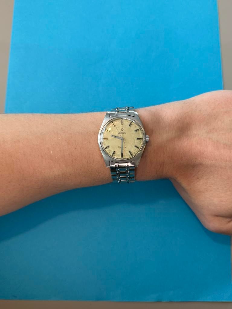 Omega Genève Heren Horloge Automaat 1969 - Ref. 165.041, Staal, Gebruikt, Staal, Polshorloge