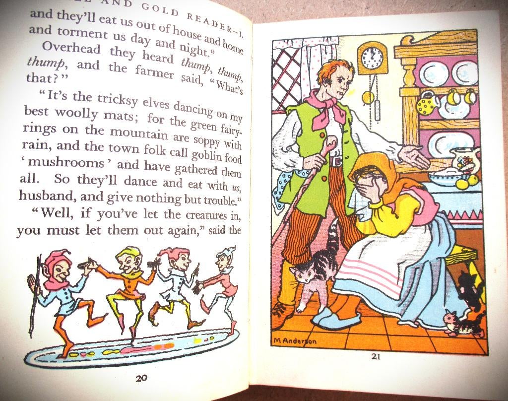 Laurel & Gold Readers 1950~Antiek Kinderboek~M.Anderson, Ophalen of Verzenden, Laurel