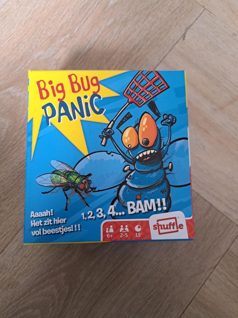 Big Bug Panic - Spannend insecten vangspel!, Vijf spelers of meer, Ophalen of Verzenden, Nieuw, Shuffle