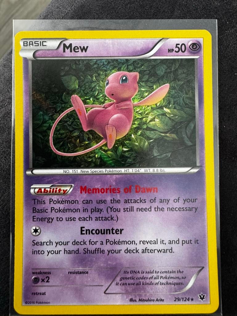 Pokemon Mew 2016 - Fates collide., Ophalen of Verzenden, Nieuw, Losse kaart