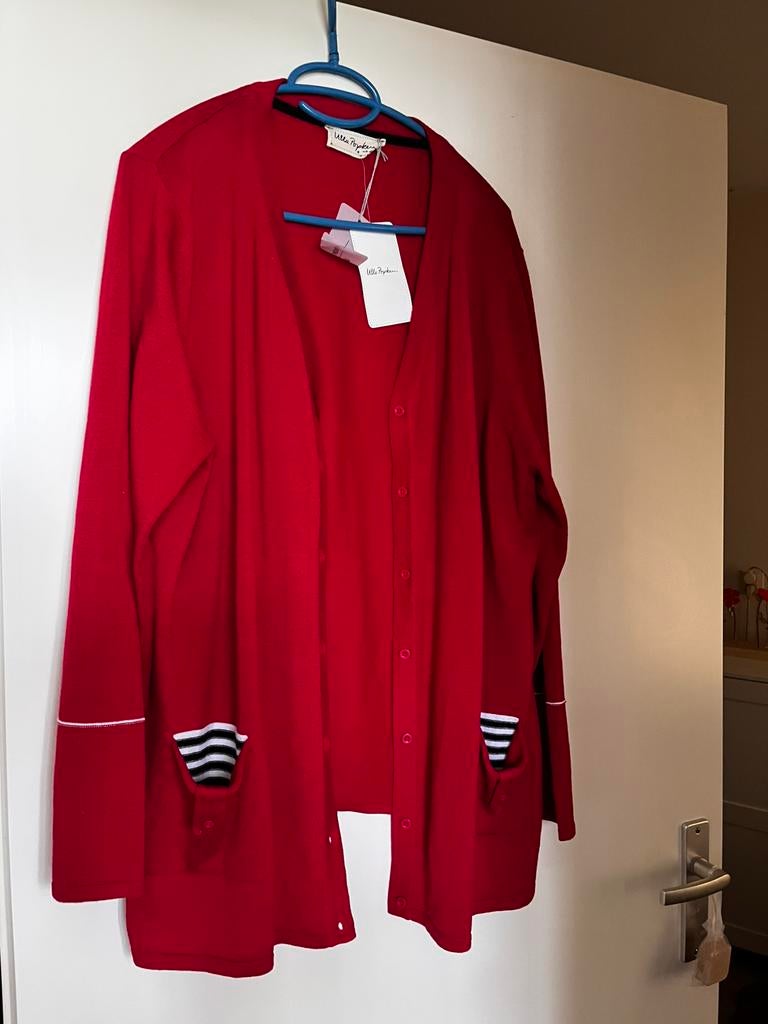 Rood dames vest, 46/48, Ophalen, Nieuw, Rood, Trui of Vest