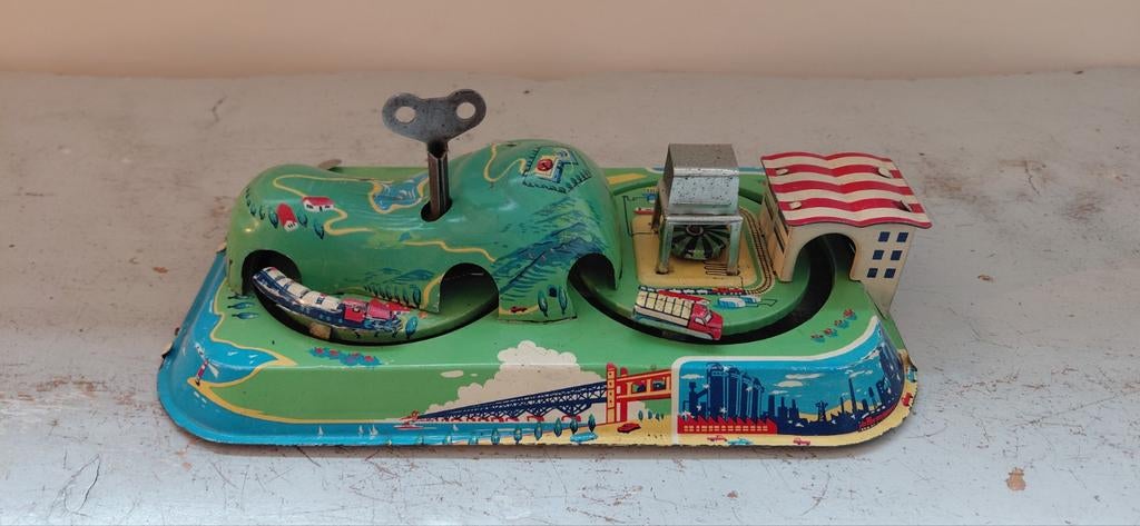 Abtotpacca Tinplate Litho Tin Toy Railway - Truck Roads, Ophalen of Verzenden
