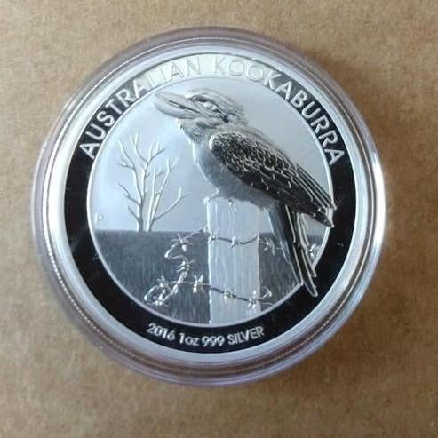 1 oz Zilver Kookaburra munt van 2016 uit Australië, Ophalen of Verzenden, Zilver
