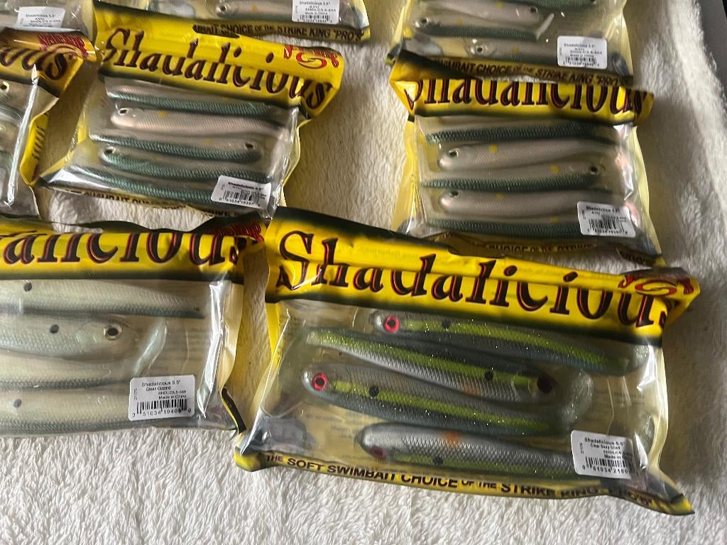 adv 919 / NIEUW mixset 11 pakjes shads STRIKE KING, Ophalen of Verzenden, Nieuw, Overige typen