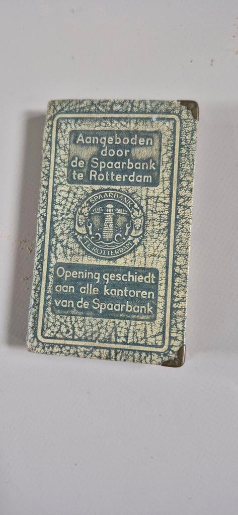 Vintage Spaarbank Rotterdam spaarboekje, Verzamelen, Ophalen of Verzenden, Gebruikt, Gebruiksvoorwerp