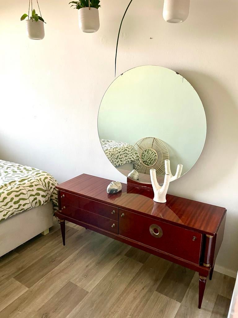 Vintage Dressoir + kastjes, Ophalen, Gebruikt, 100 tot 150 cm, Vintage