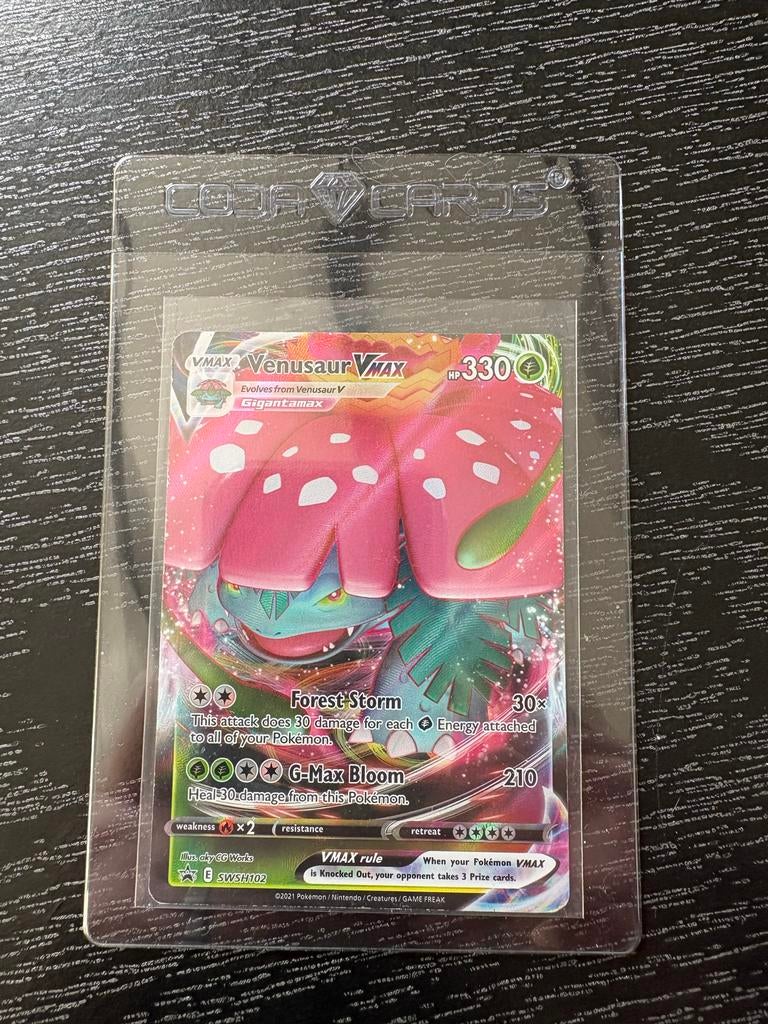 Pokemon kaart Venusaur Vmax SWSH102 promo zeer mooie staat, Hobby en Vrije tijd, Verzamelkaartspellen | Pokémon, Ophalen of Verzenden