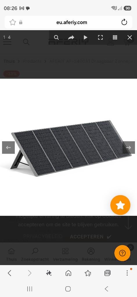 Opvouwbaar zonnepaneel, Particulier, Buscamper of Camperbus, Volkswagen