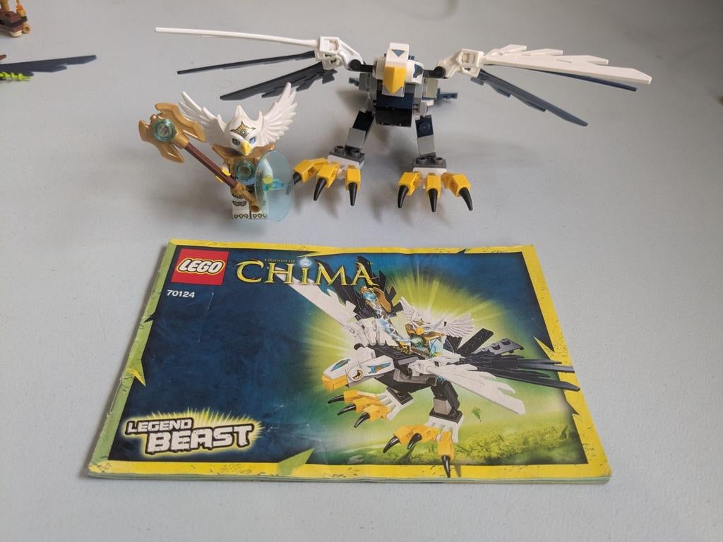 Lego Chima 70124 Adelaars Legend Beast met minifiguur, Compleet, Gebruikt, Lego, Ophalen of Verzenden
