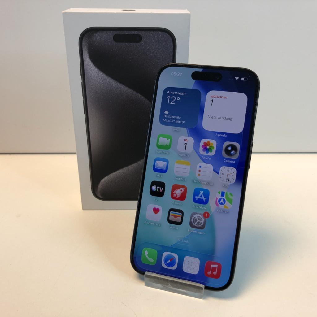 Apple iPhone 15 Pro 128GB Zwart | 88% | Gebruikt, Apple, Gebruikt, Support@apple.com, One Apple Park Way
Cupertino, CA 95014
United States