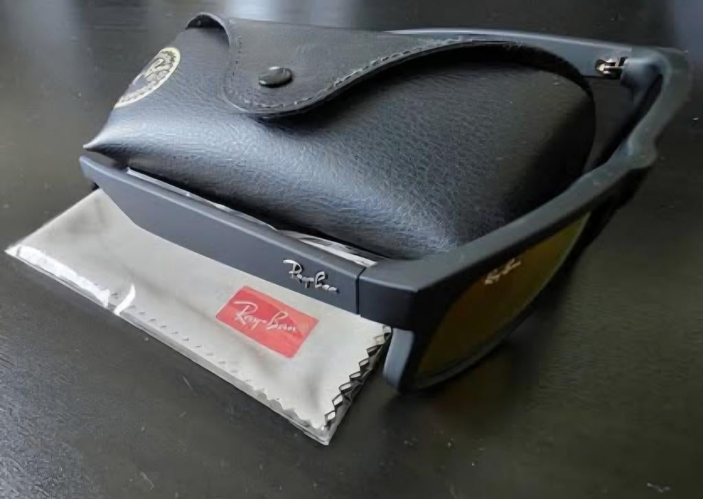 Ray-Ban Justin Zonnebril - Nieuw, Ophalen, Zonnebril, Zwart, Zo goed als nieuw