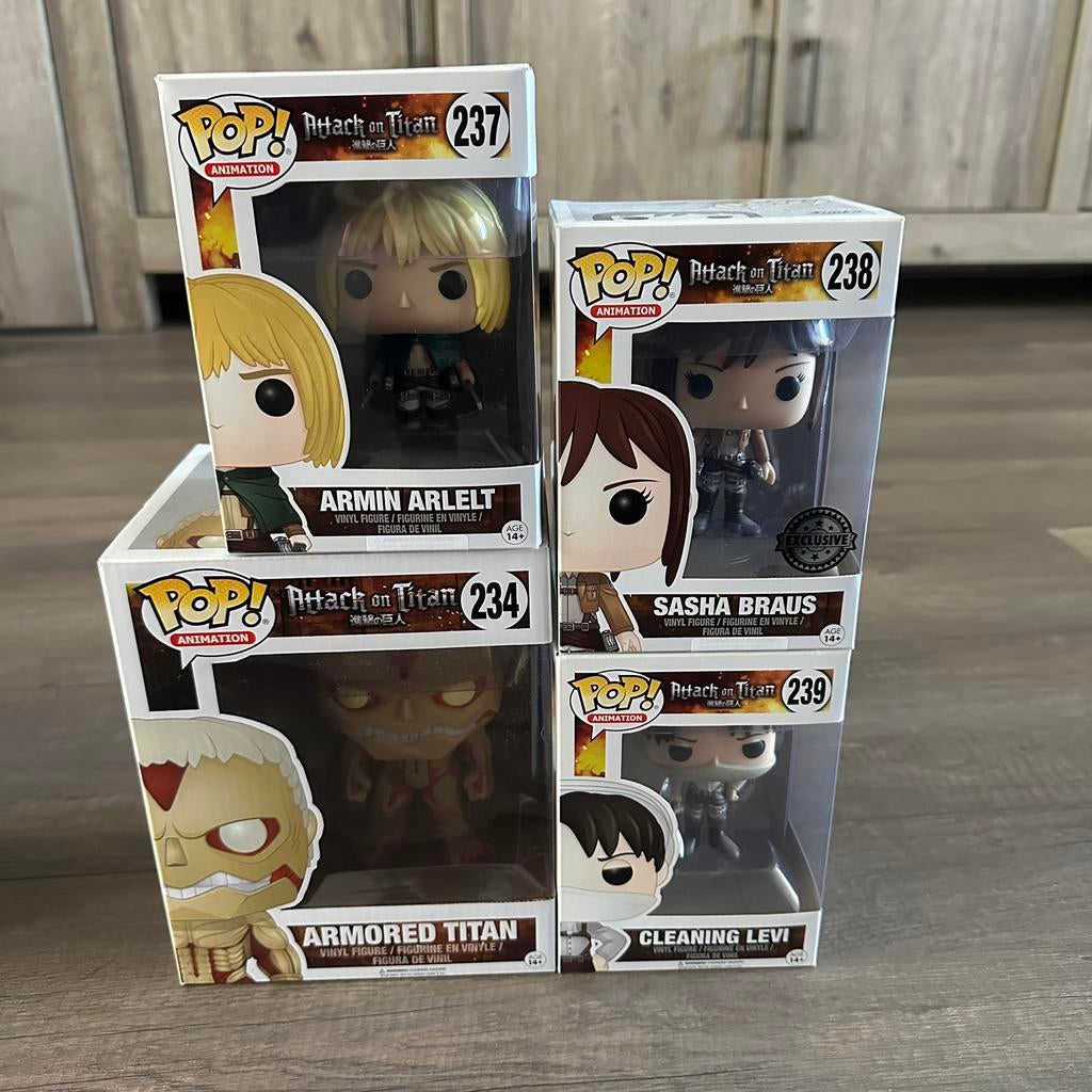 Attack on Titan Funko Pop, Ophalen of Verzenden, Zo goed als nieuw