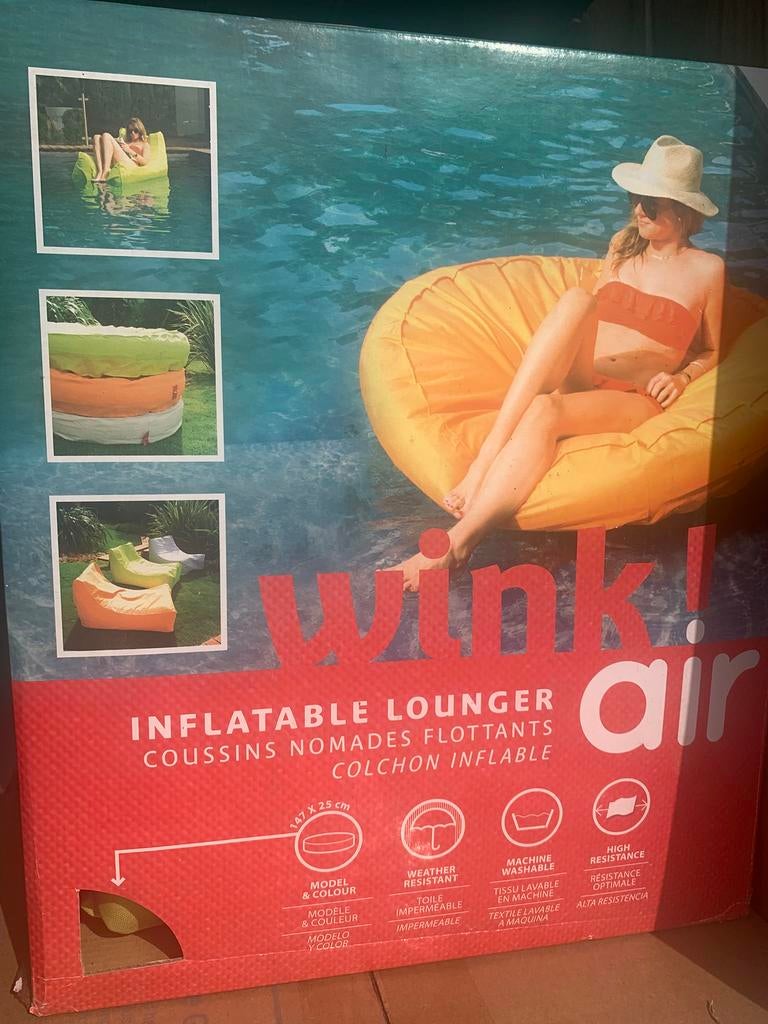 Wink luchtbed rond fel groen €35,- NIEUW, Ophalen of Verzenden, Zo goed als nieuw