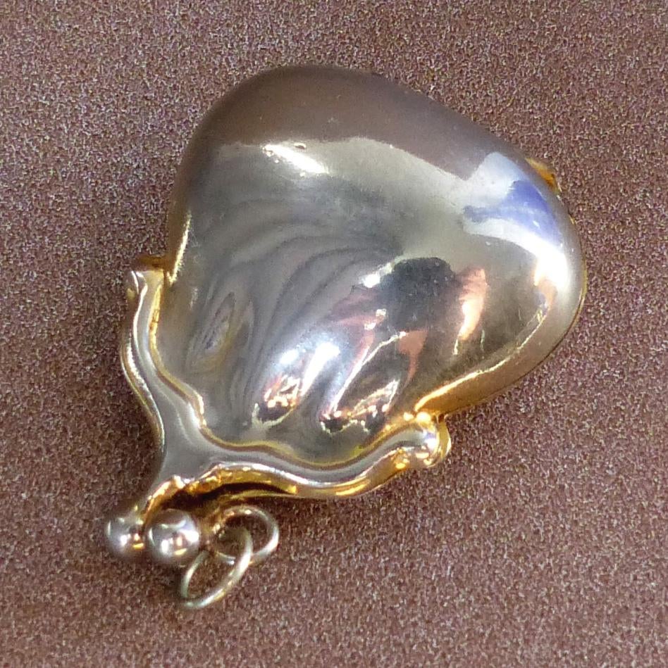 Kettinghanger tasje beurs hangertje verzilverd zilverkleur, Sieraden, Tassen en Uiterlijk, Kettinghangers, Gebruikt, Overige materialen