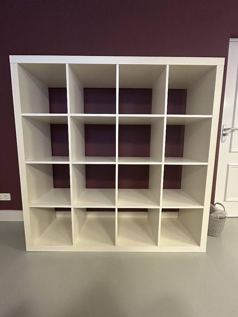 Witte vakkenkast - ophalen Amsterdam, Ophalen, Met plank(en), Gebruikt, 100 tot 150 cm