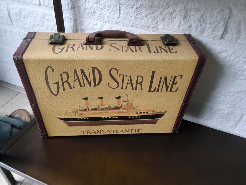 Koffer vintage, Antiek en Kunst, Curiosa en Brocante, Ophalen of Verzenden