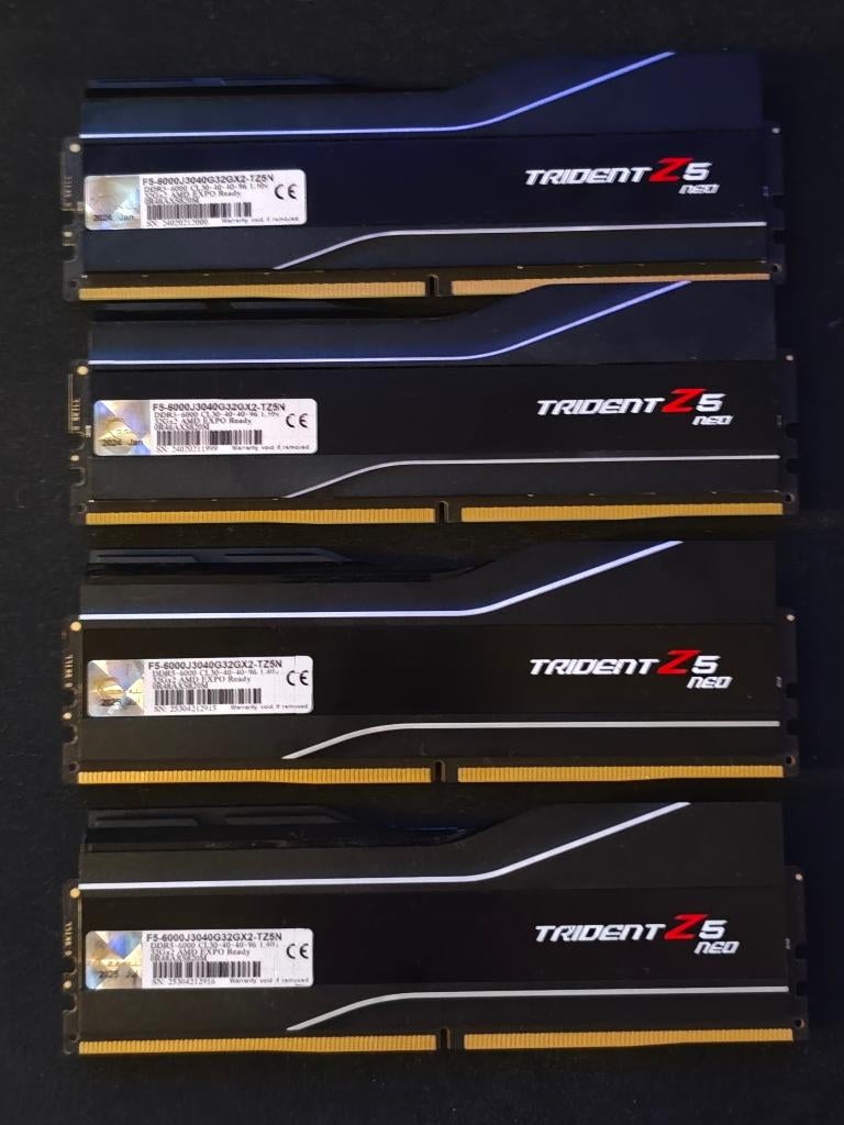 G.Skill Trident Z5 Neo 128GB DDR5 6000MHz CL30, ., Ophalen of Verzenden, Zo goed als nieuw, .