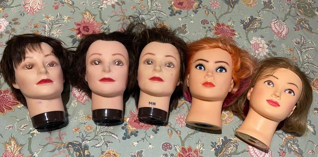 Professionele oefenhoofden, Sieraden, Tassen en Uiterlijk, Uiterlijk | Haarverzorging, Ophalen, Gebruikt, Pruik of Haarverlenging