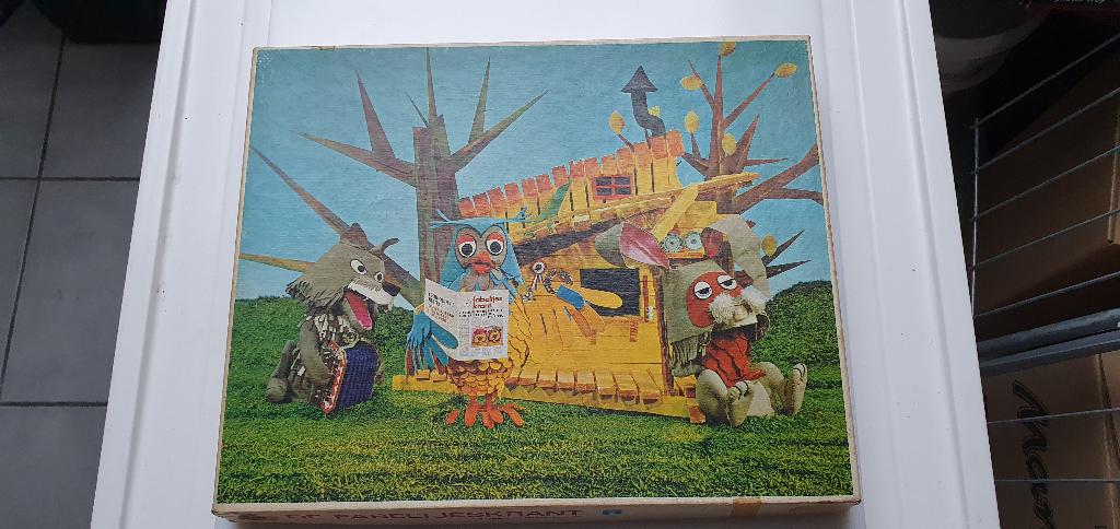 Vintage Fabeltjeskrant puzzel (Bor de Wolf en Zoef de Haas), Ophalen of Verzenden, Gebruikt, Tv, Overige typen