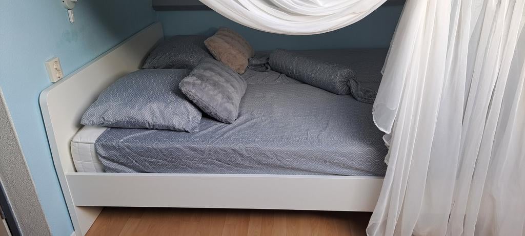 Bed, Ophalen of Verzenden, Gebruikt, Tweepersoons, 160 cm