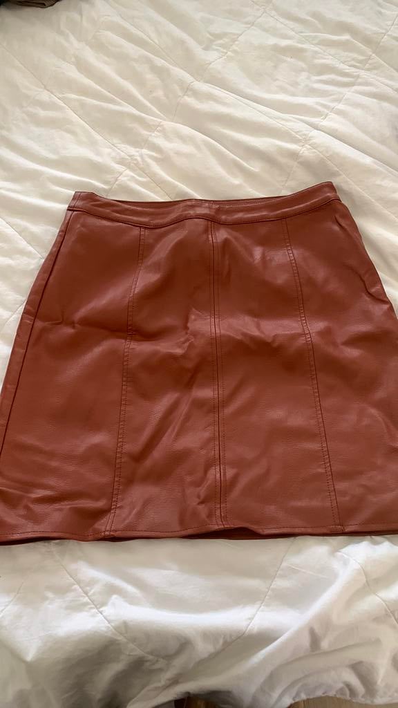 Nepleren rok hema, maat L, Kleding | Dames, Rokken, Maat 38/40 (M), Bruin, Nieuw, Ophalen of Verzenden