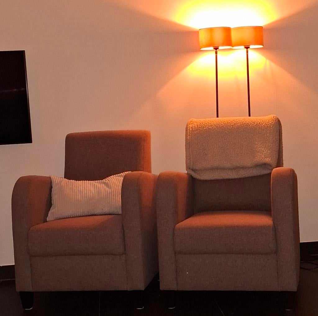 2 fauteuils, Ophalen, Gebruikt, 75 tot 100 cm, 50 tot 75 cm