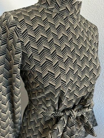 King Louie maat L Goud zwarte tunic top zigzag 1688, Zwart, Maat 42/44 (L), Ophalen of Verzenden, Zo goed als nieuw