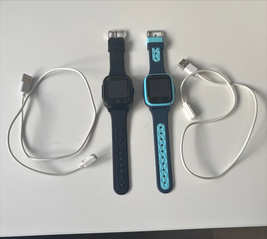 GPS horloges voor kinderen, twee stuks, Ophalen, Gebruikt, Zwart, GPS