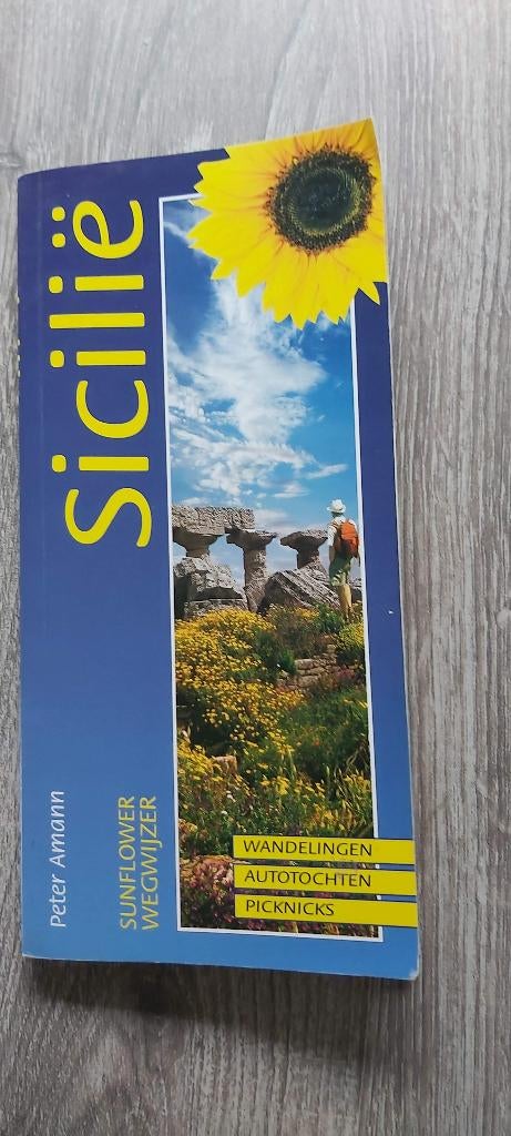 Sunflower Sicilië nederlands wandelingen en autotochten, Overige merken, Fiets- of Wandelgids, Sunflower, Europa