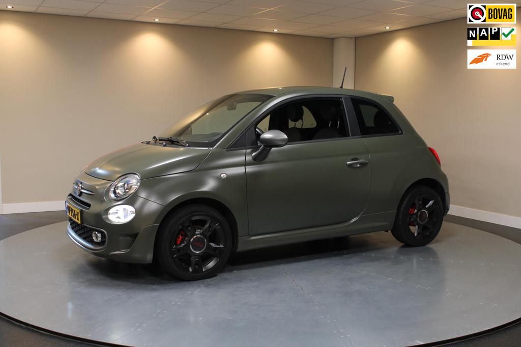 Fiat 500 0.9 TwinAir Turbo Sport *68.000Km!* Mat groen|Cruis, Voorwielaandrijving, Gebruikt, Leder en Stof, 905 kg