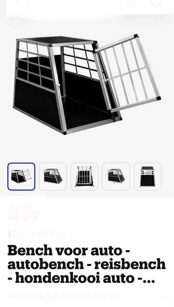 Hondenbenches (2 stuks)., Dieren en Toebehoren, Hondenbenches, Ophalen, Zo goed als nieuw