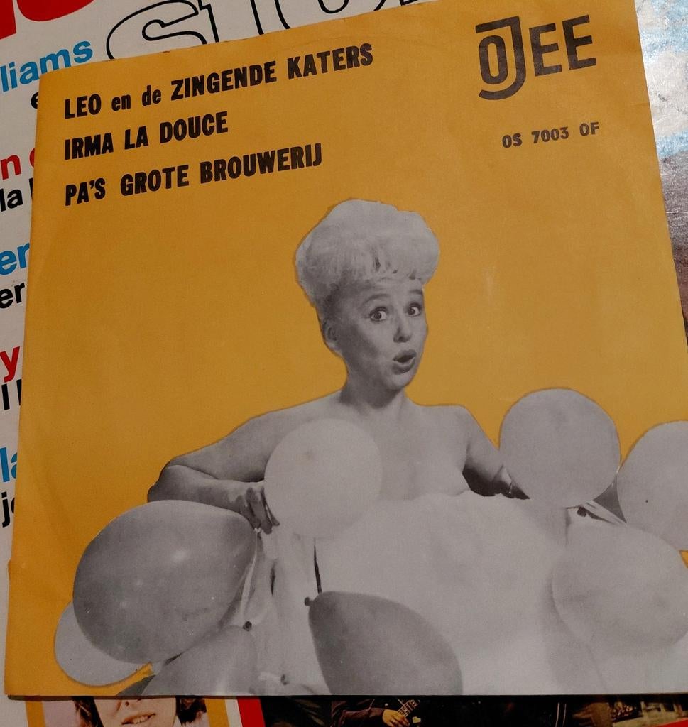 Leo en de Zingende Katers - Irma La douce , pa's brouwerij, Gebruikt, 7 inch, Single, Ophalen of Verzenden