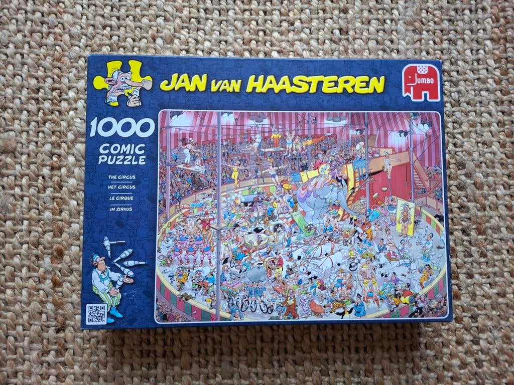 Jan van Haasteren puzzel - het circus, Ophalen of Verzenden, 500 t/m 1500 stukjes, Zo goed als nieuw, Legpuzzel