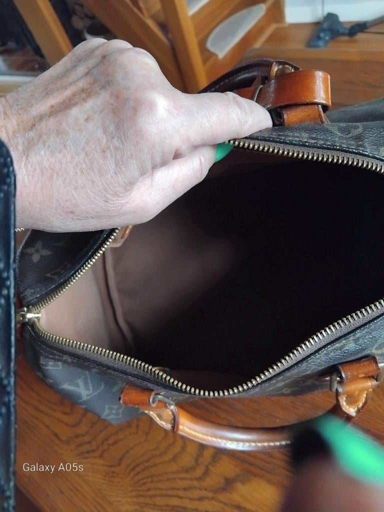 Louis Vuitton Speedy 30, Ophalen of Verzenden, Zo goed als nieuw, Bruin, Handtas