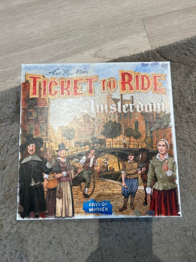 Ticket to Ride Amsterdam bordspel, Hobby en Vrije tijd, Gezelschapsspellen | Bordspellen, Drie of vier spelers, Ophalen of Verzenden