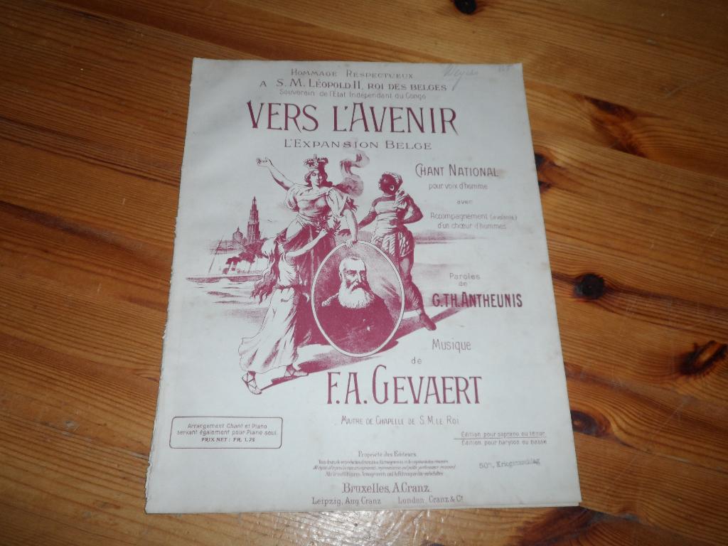 Vers l'avenir - f.a. Gevaert / antheunis, Zang, Gebruikt, Ophalen of Verzenden, Artiest of Componist