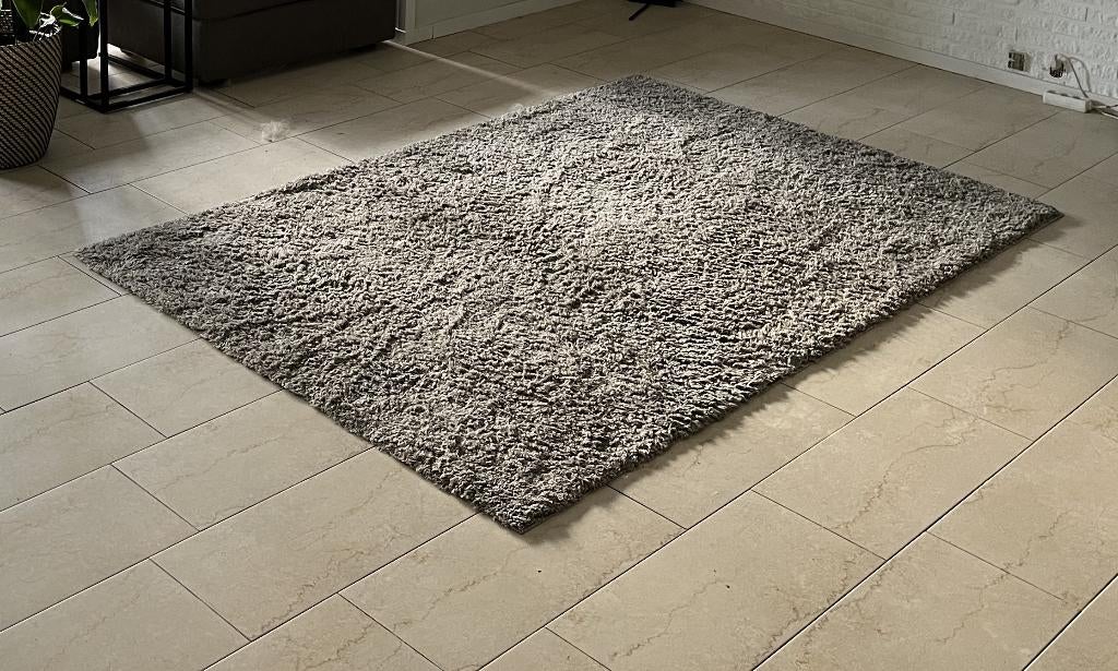 Vloerkleed, hoogpolig, Ophalen, Hoogpolig, 150 tot 200 cm, Grijs