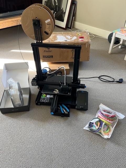 Creality Ender 3 V2 Neo 3D printer, Computers en Software, 3D Printers, Gebruikt, Ophalen