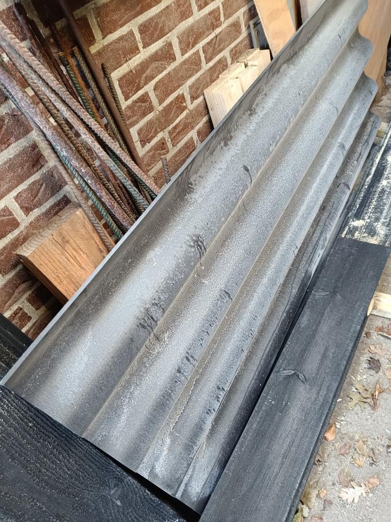 Reststuk dakplaat, Zwart, Nieuw, Minder dan 5 m², Metaal