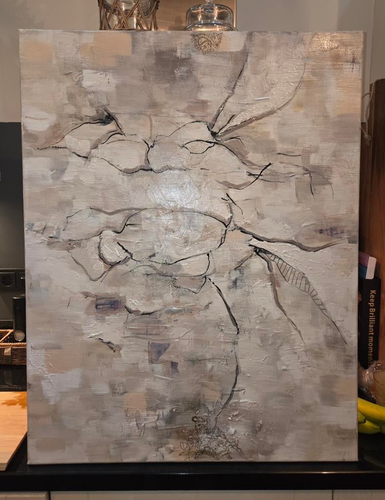 Mooi abstract schilderij 69x89 cm, Antiek en Kunst, Kunst | Schilderijen | Abstract, Ophalen