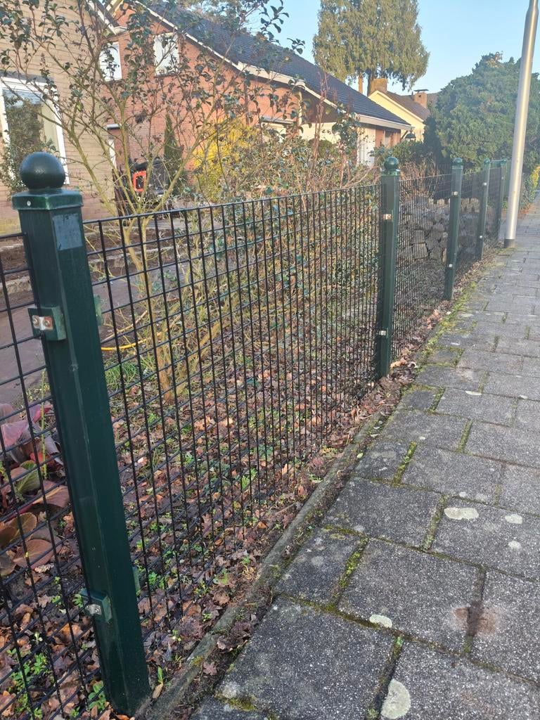 26 meter zwaar gaas, hek, hekwerk, zwart, Tuin en Terras, Gaas en Draad, Ophalen, Zo goed als nieuw, Minder dan 10 meter