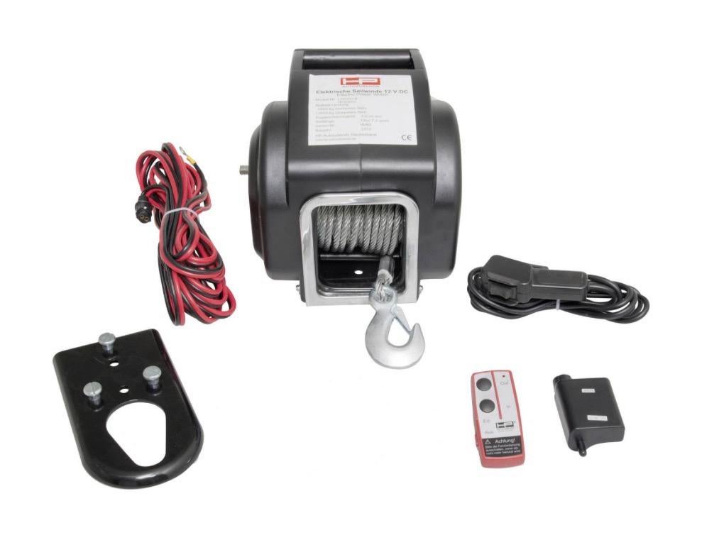 12V 6800kg Lier met Staalkabel & Afstandsbediening, Ophalen, Gebruikt, Elektrisch