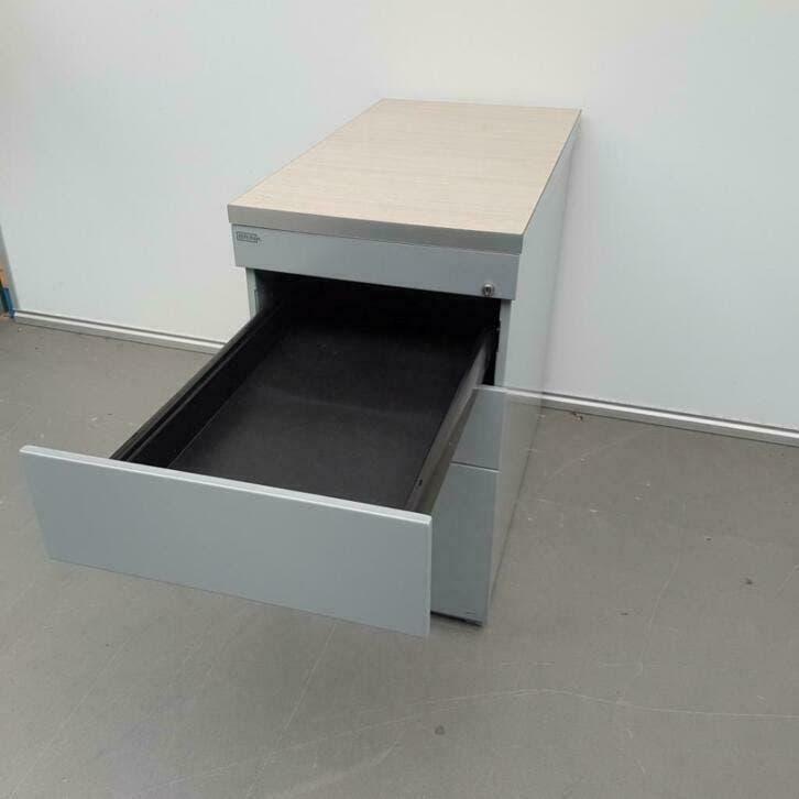 professionele Brink grijze standcontainers ladekasten, Ophalen, Gebruikt, 5 laden of meer, 50 tot 100 cm