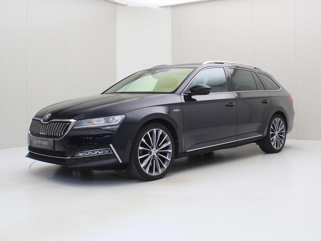 Skoda Superb Combi 1.4 TSI iV 218PK DSG6 L&K [ PANO+ACC+CAME, Auto's, Automaat, Gebruikt, Zwart, 4 cilinders