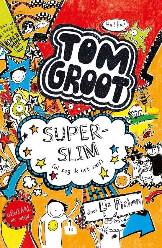 Tom Groot: Superslim (al zeg ik het zelf) Liz Pichon (deel 4, Boeken, Ophalen of Verzenden, Zo goed als nieuw, Fictie