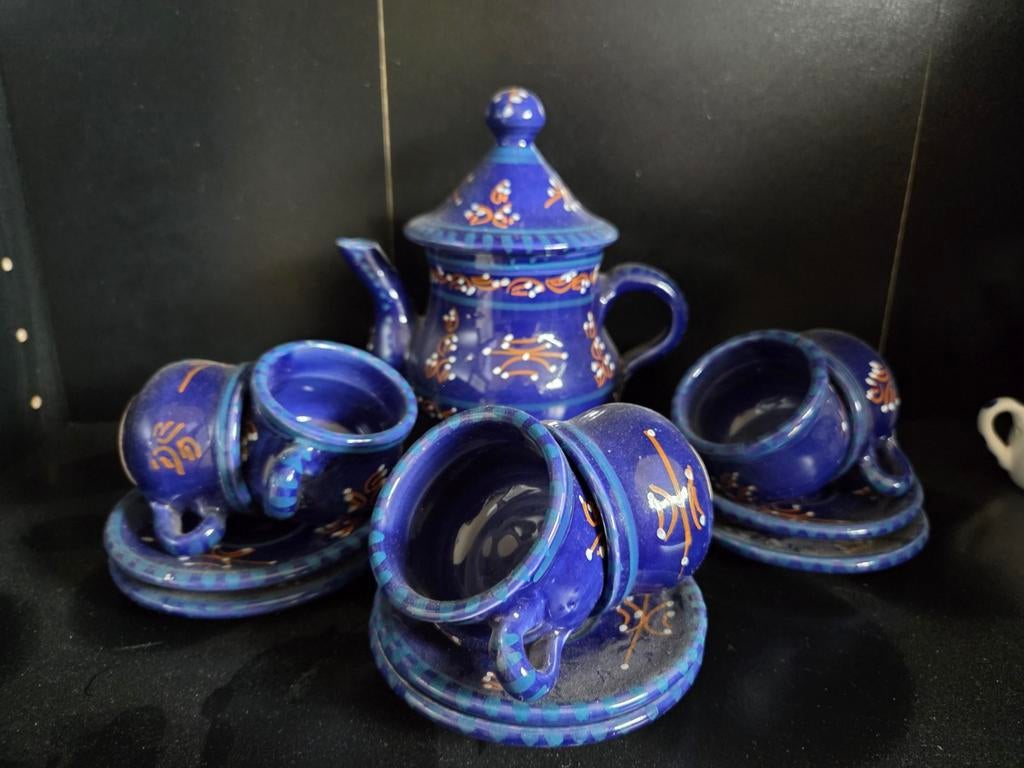 Kinderservies blauw, Verzamelen, Ophalen of Verzenden, Gebruikt