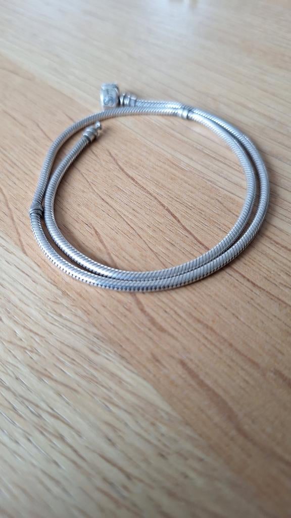 Sim Star zilveren ketting 46cm ook voor Pandora bedels, Sieraden, Tassen en Uiterlijk, Piercings, Ophalen of Verzenden, Zo goed als nieuw