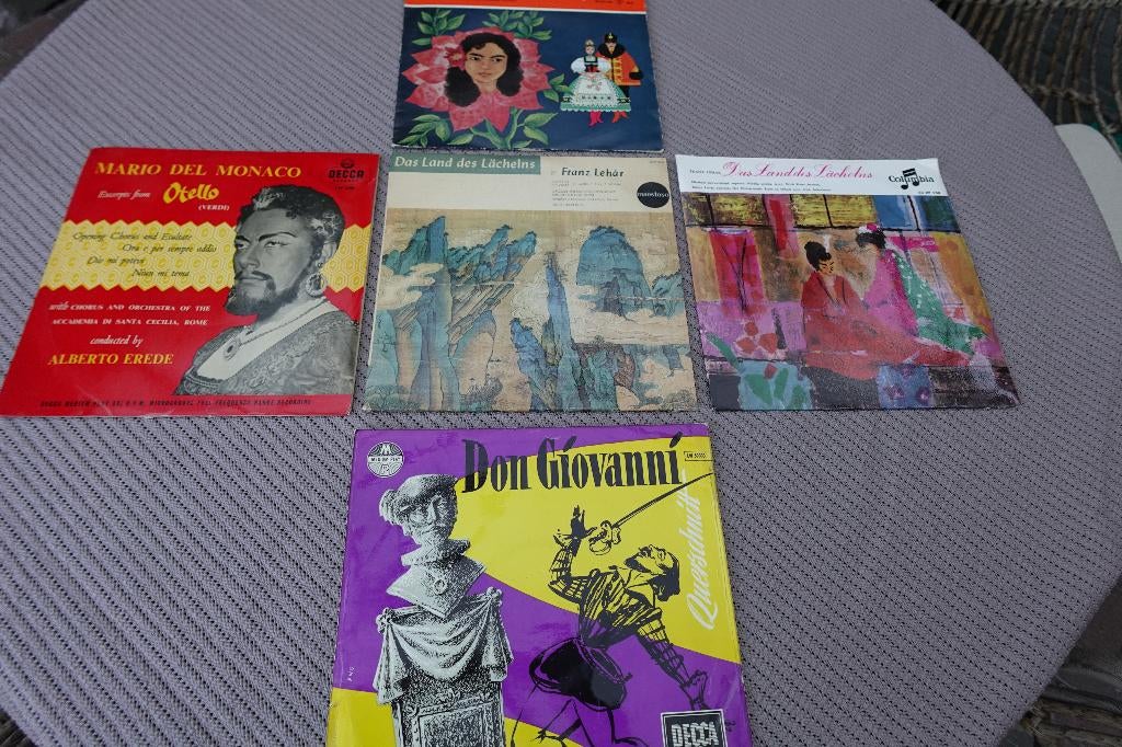 9 LP´s Opera-Operette, Cd's en Dvd's, Vinyl | Klassiek, Gebruikt, 10 inch, Overige typen, Ophalen of Verzenden