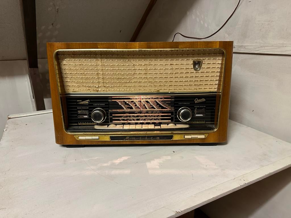 Oude Grundig radio Musica, Ophalen of Verzenden, Gebruikt, Radio