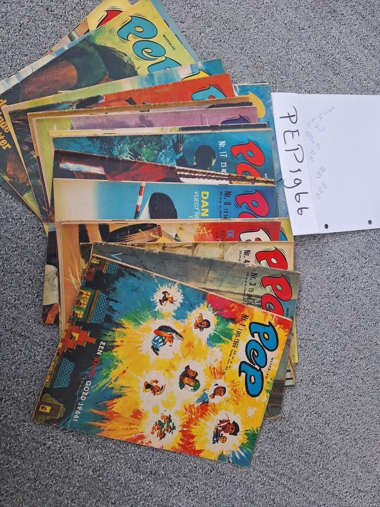 Pep stripbladen 1966, zeer goede staat, Boeken, Strips | Comics, Meerdere comics, Ophalen of Verzenden, Zo goed als nieuw, Europa